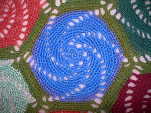 Crocheted spirals